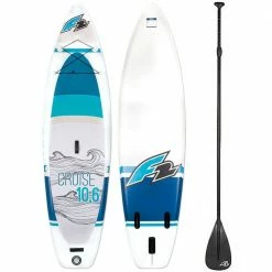 F2 Cruise HFT 10'5'' SET Stand Up Paddle White/Turquoise Damen, Herren