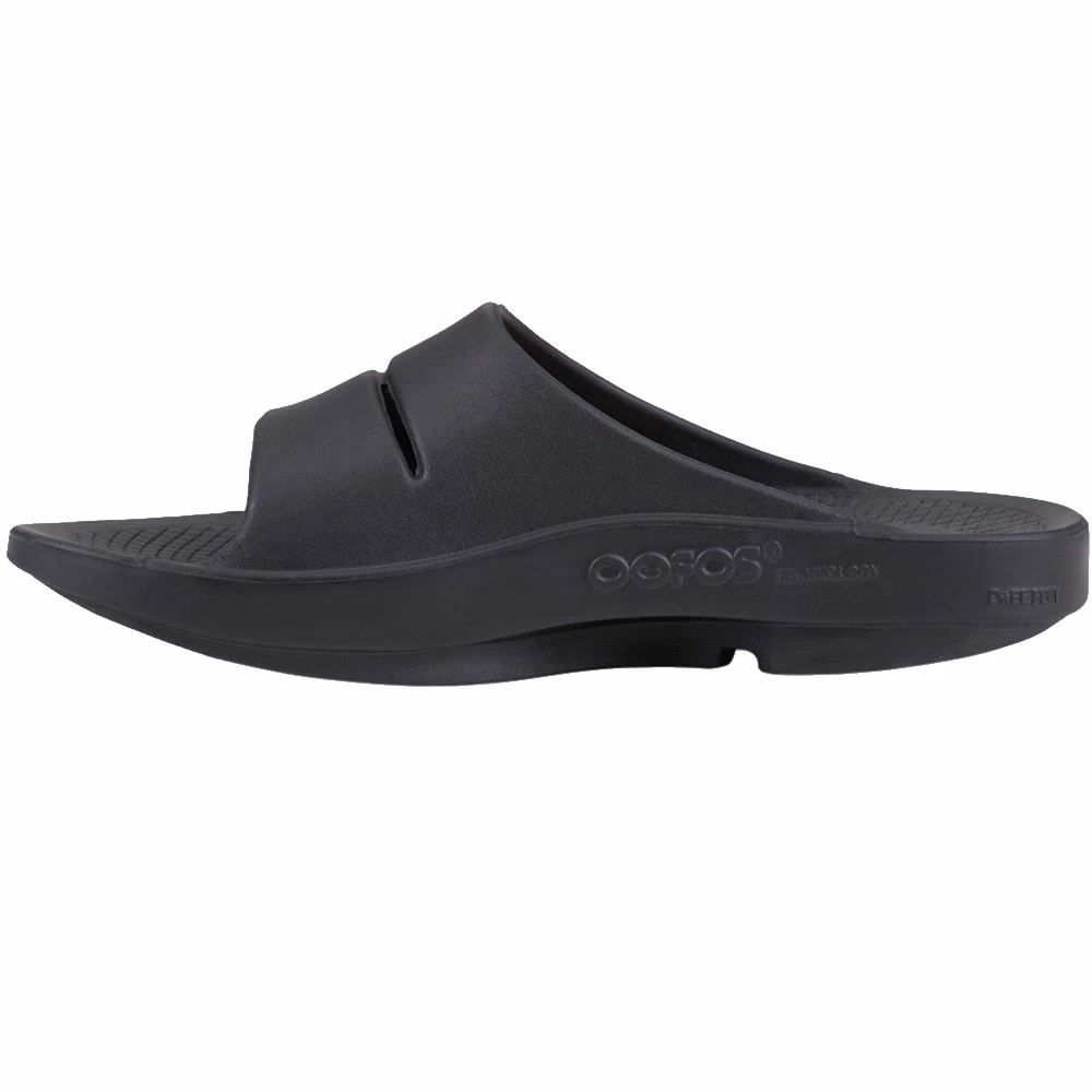 Oofos Ooahh Sport Regenerations-Schlappen Matte Black Damen, Herren 2 Oofos Ooahh Sport Regenerations-Schlappen Matte Black Damen, Herren – Bild 2