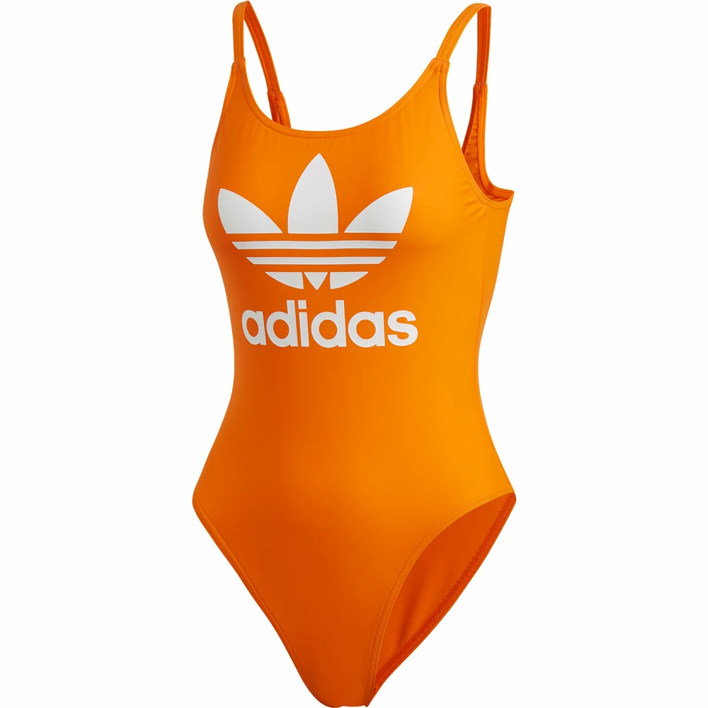 Adidas Originals Trefoil Badeanzug Orange Damen 4 Adidas Originals Trefoil Badeanzug Orange Damen – Bild 4