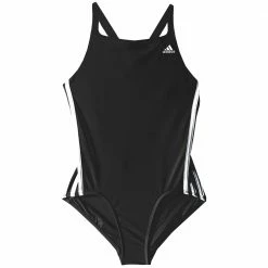 Adidas Performance 3 Stripes Badeanzug Black/White Kinder