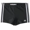 Adidas Performance 3 Stripes Badehose Black/White Kinder