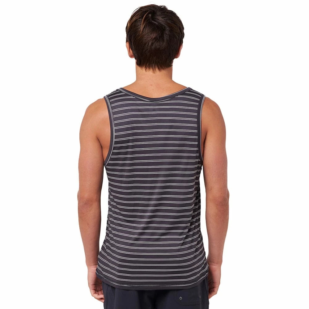 Rip Curl Plain Stripe Tank Muskelshirt Black Herren 2 Rip Curl Plain Stripe Tank Muskelshirt Black Herren – Bild 2