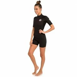 Rip Curl Dawn Patrol 2/2 Shortsleeve Spring Neo Black Damen