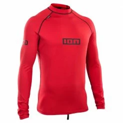 ION Promo Rashguard LS Wassershirt Red Herren