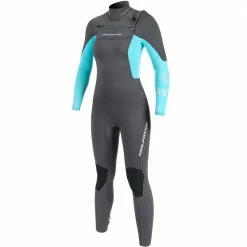 Neilpryde 5/4/3 Vamp Frontzip Fullsuit Wetsuit Graphite/Turquoise Damen