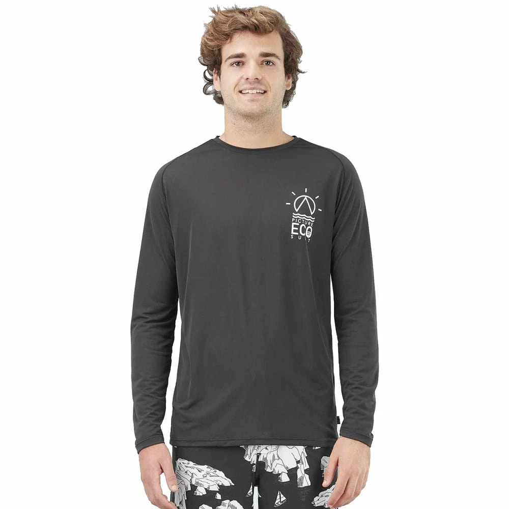 Picture Damien Longsleeve Surf Surfshirt Black Herren 1 Picture Damien Longsleeve Surf Surfshirt Black Herren