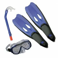 V3Tec Cancun Schnorchelset Blau Damen, Herren