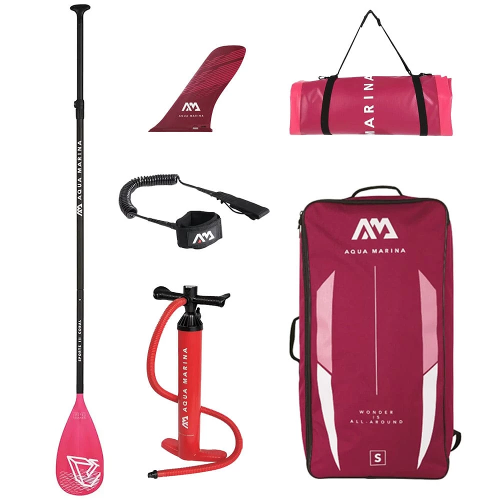 Aqua Marina Coral Touring SET 11'6'' Stand Up Paddle Board Pink Damen 8 Aqua Marina Coral Touring SET 11'6'' Stand Up Paddle Board Pink Damen – Bild 8