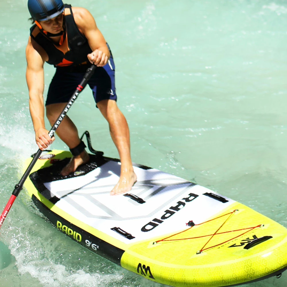 Aqua Marina Rapid 9'6'' Wildwasser-SUP Yellow/Grey Damen, Herren 9 Aqua Marina Rapid 9'6'' Wildwasser-SUP Yellow/Grey Damen, Herren – Bild 9