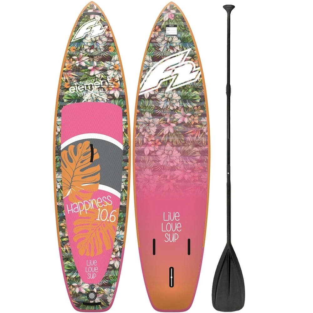 F2 Happiness Woman 10'0'' SET Stand Up Paddleboard Allover Damen 1 F2 Happiness Woman 10'0'' SET Stand Up Paddleboard Allover Damen