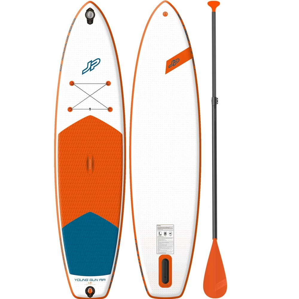 Jp Australia Young Gun Air SL 9'0'' + Glass PE Small SET Stand Up Paddelboard White/Orange Kinder 1 Jp Australia Young Gun Air SL 9'0'' + Glass PE Small SET Stand Up Paddelboard White/Orange Kinder